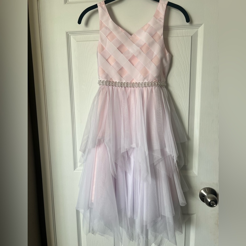 American Princess Pink and White Layered Dress. EUC